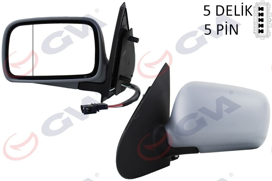 DIŞ DİKİZ AYNASI SAĞ AMAROK 09> ELEKTRİKLİ ISITMALI DESENLİ KONVEKS 5 FİŞ VM-6190EHR  2H1857508EB-9B9