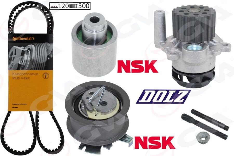 DEVİRDAİMLİ TRİGER SETİ 120x300 T5-CADDY-PASSAT-JETTA-GOLF-POLO-A3-LEON 1.4-1.9TDI BJB-AXB-AMF-BLS  038198119A-038198119C-038198119G