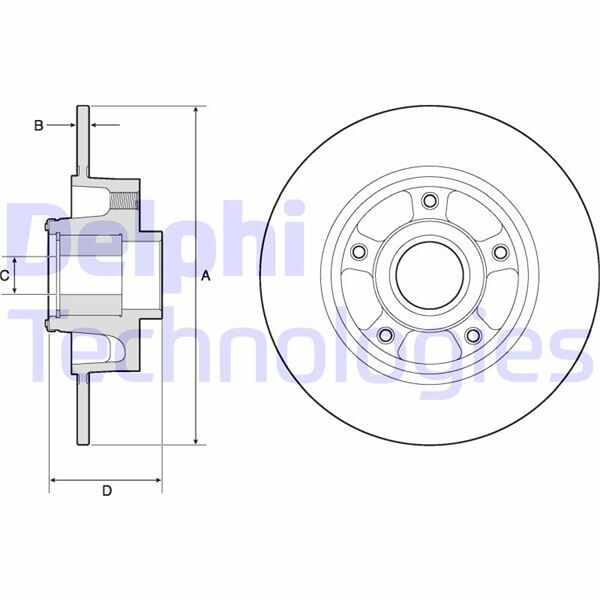 ON FREN DISK AYNASI HAVALI VOLVO S60 II 10>15 S80 II 06> V60 I 11>15 V70 III 07>15 XC70 II 09>15 336cm CAP  30769057-30736313