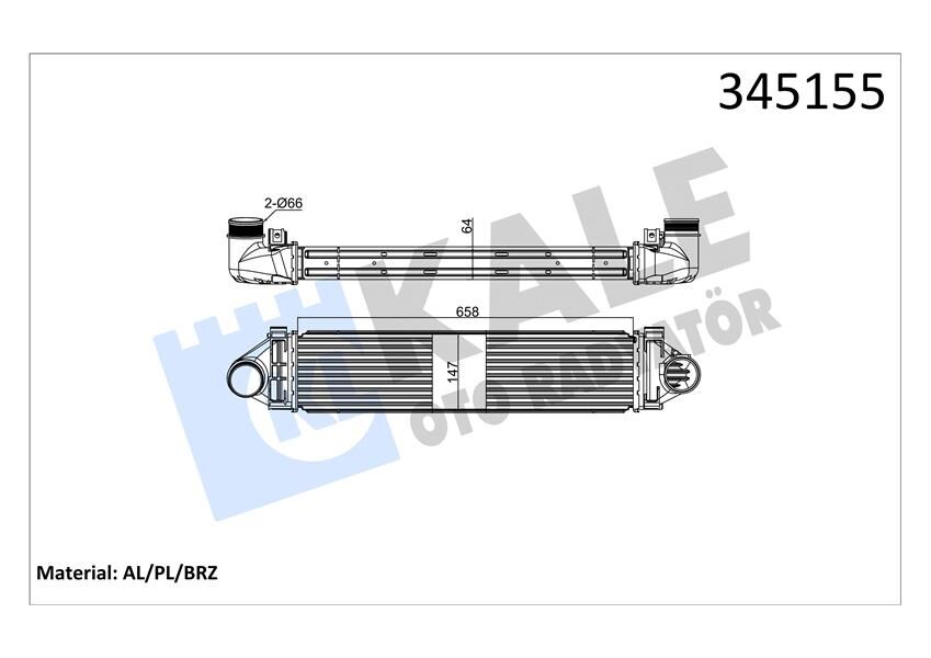 İNTERCOOLER AL/PL/BRZ FOCUS-MONDEO IV S-MAX-DISCOVERY-FREE LANDER 2-EVOQUE-VOLVO C30-S80 II-V40-V70  31338473