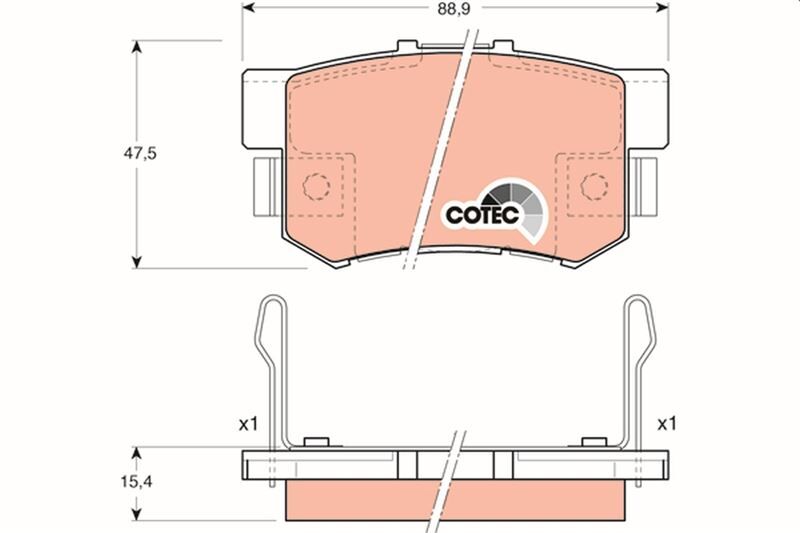ÖN BALATA VOLVO XC90 2.5T 02 > D5 02 > T6 02 >D5 V8 05 > D5 09 > 3.2 06 > GDB1607  31262705-30769125-274331