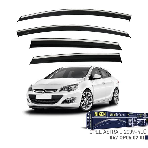 KROMLU CAM RÜZGARLIĞI OPEL ASTRA J 2009- 4LÜ