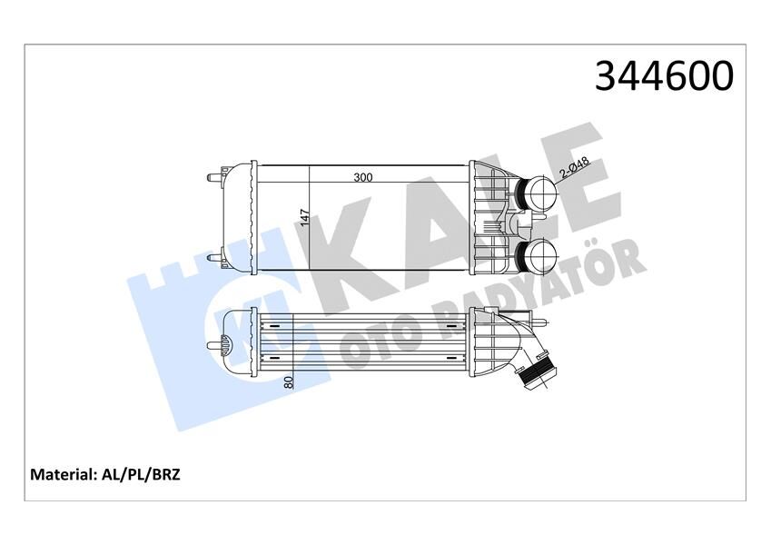 TURBO RADYATÖRÜ INTERCOOL 301 207 208 2008 DS3 C-ELYSEE S3 III C3 IV C4 CACTUS DV6DTED DV6C 12>  9803900780-0384.N8-0384.N7