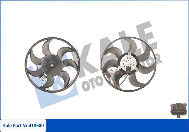 FAN MOTORU PERVANELİ OPEL ASTRA H 04 > ZAFIRA 05 > 250W-390mm  1341386-13205947