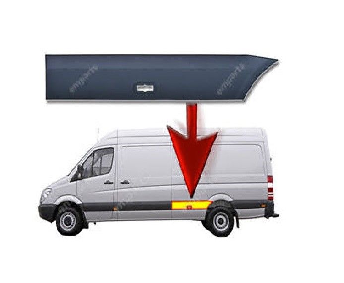 MERCEDES - SOL ARKA ÇAM.ÖN KAPLAMA CRAFTER / SPRİNTER 2006- - 9066901382 / 9066903200