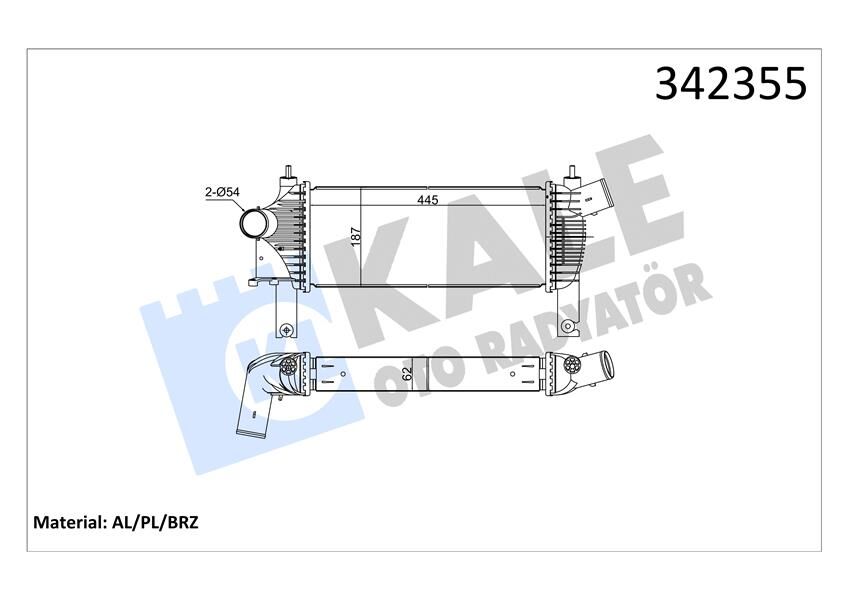 TURBO RADYATÖRÜ INTERCOOLER NISSAN NAVARA-PATHFINDER AL-PL-BRZ  14461EB360
