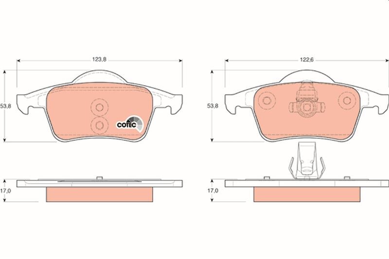 ÖN BALATA FIESTA VI 1.4-1.4TDCİ 1.6 TDCI 08 >SWIFT 10 > JUSTY 07 > MAZDA II 07 > SIRION 08 >