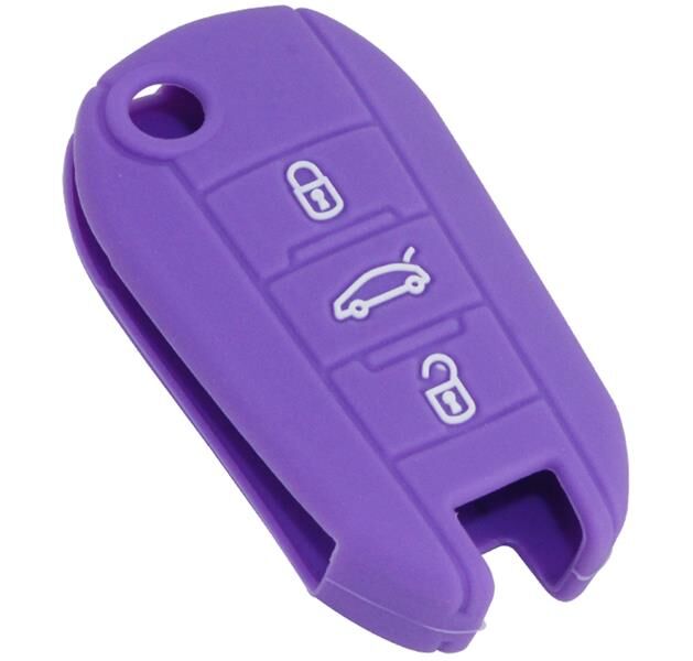 KONTAK ANAHTAR KUMANDA KORUYUCU KILIF SİLİKON MOR PEUGEOT 208-2008-301-307-308-3008-408-5008 C-ELYSEE-C3-C4-C5 AIRCROSS  HMA102-MR