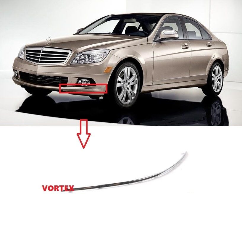 MERCEDES - ÖN TAMPON NİKELAJI SOL W204 2007- - 2048850721