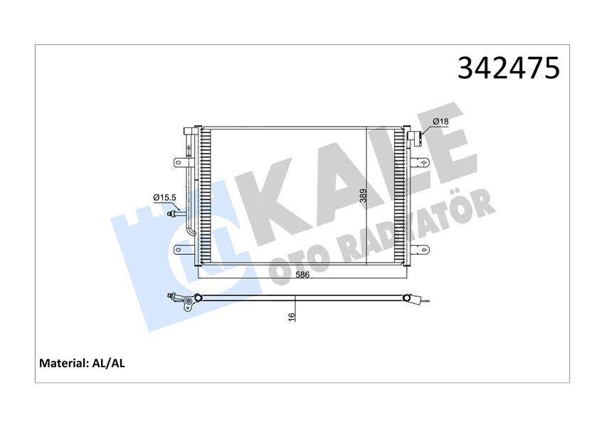 KLİMA KONDENSERİ AUDI AUDI A4 SEAT EXEO-EXEO ST AL-AL  8E0260403H-8E0260403L-8E0260403N