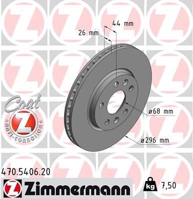 ÖN FREN DİSKİ RENAULT MEGANE IV 15> TALISMAN 15> DIŞ ÇAP:296MM K:26MM Y:44MM 5 DELİK