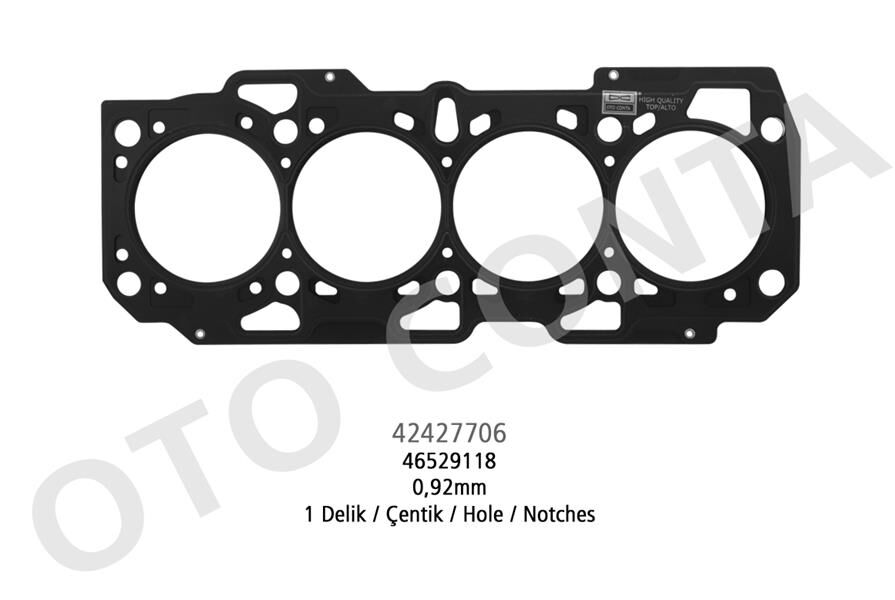 EKSANTRİK KAPAK CONTASI KAUÇUK KAPLI METAL LGN-MOVANO-VIVARO 1.9 F9Q