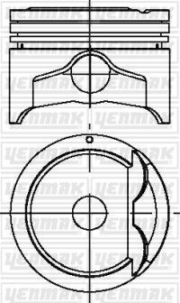 PISTON SEGMAN 0.50 ACCENT 1.5 00-02 G4EC-G G4EB