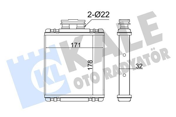 KALORİFER BRAZING A1-IBIIZA IV-IBIZA IV-TOLDEO IV-FABIA III-RAPID-POLO  6C0819031