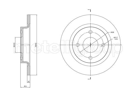 ARKA FREN DISK AYNA FIESTA 17>