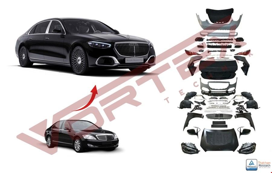 MERCEDES - W221 2006- İÇİN W223 2022- MAYBACH DÖNÜŞÜM SETİ -