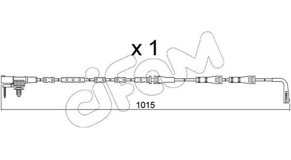 ARKA BALATA FİŞİ İKAZ KABLOSU LANDROVER RANGEROVER VELAR 2.0 D240 P250 P300 2017 > 3.0 2017 > JAGUAR FPACE 2.0 SD4 2.0 TD4 3.0 2015 >