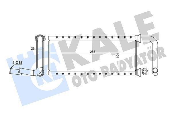 KALORİFER RADYATÖRÜ ISUZU NPR75 5.2L 4HK1 Euro4-5 04-> BORULU - ALEMİNYUM  898047494054