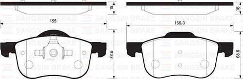 ÖN FREN BALATA SUZUKI GRAND VITARA 2.0L J20A SQ420 5 kapı 98-05 / VITARA 2.0L H20A SV620 V6 94-98