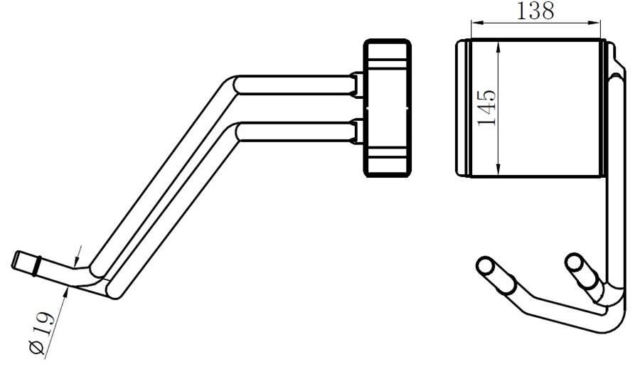 KALORİFER RADYATORU BRAZING FORD TOURNEO CUSTOM V362 12> TRANSIT V362 14>