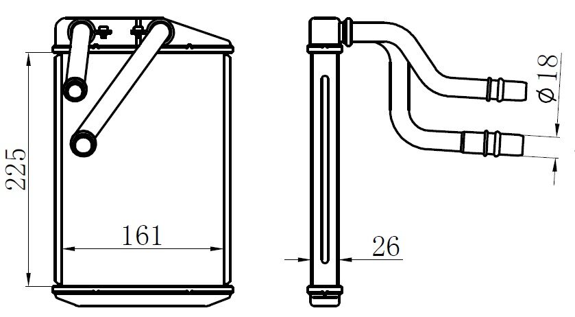 KALORİFER RADYATÖRÜ PEUGEOT BOXER III CITROEN JUMPER FIAT DUCATO III 06> 230X163X26