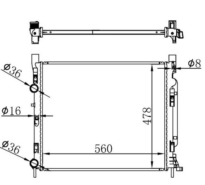 MOTOR SU RADYATORU MERCEDES CITAN W415 12> . RENAULT KANGOO II 1.2TCe-1.5dCi-1.6 16V 08>