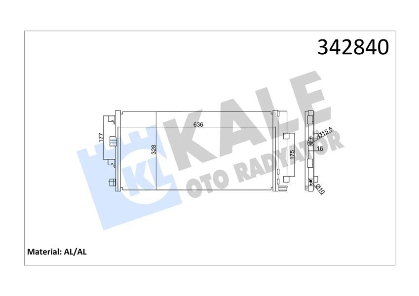 KLİMA KONDENSERİ DACIA DUSTER AL-AL  8200880551-921008028R