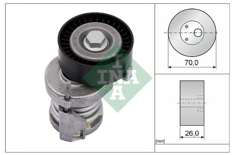 ALTERNATÖR GERGİ RULMANI KÜTÜKLÜ POLO-GOLF4-BORA 1.6-1.4-1.6 16V AEE-ALM-AFH-AHW-BBY-BKY-BBZ-BCB - OEM 030145299C,030145299F,