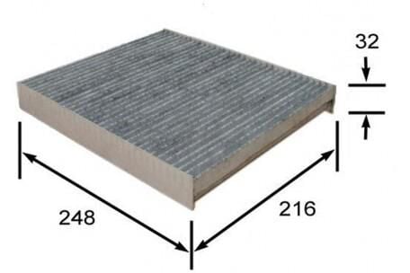 POLEN FILTRESI MERCEDES G-CLASS W461 W463 . AUDI A2 . SEAT CORDOBA IBIZA . SKODA FABIA . VW POLO KARBONLU