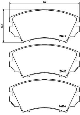 ÖN BALATA OPEL ASTRA J 12 >14 > INSIGNIA 08 >11 > ZAFIRA 11 > SAAB 9.5 10 >17 JANT GDB1783