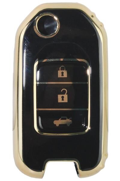 KONTAK ANAHTAR KUMANDA KORUYUCU KILIF TPU SİLİKON SİYAH HONDA CIVIC-CR-V-HR-V  HMA061-S