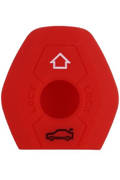 KONTAK ANAHTAR KUMANDA KORUYUCU KILIF SİLİKON KIRMIZI BMW E46-E39-E63-E60-E36-E81 X5-6 SERISI-Z3-Z4  HMA015-K