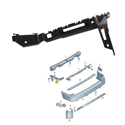 ARKA TAMPON BRAKETİ SOL TRANSPORTER T7 2015>>