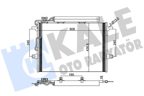 KLIMA RADYATORU MERCEDES W211 S211 C219 KURUTUCULU  A2115001154