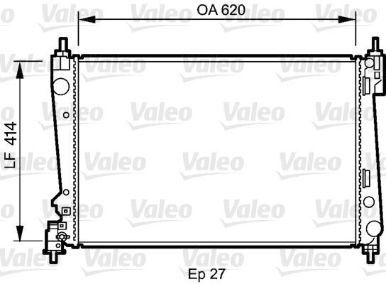 RADYATÖR CORSA D 05>PUNTO 05>BRAVO II 07>1.3 JTD-1.7CDTI MEK AC KLİMASIZ 620x395x27