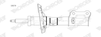 ARKA AMORTİSÖR L/R CITROEN C2 03>12 C3 02>10 PEUGEOT P1007 05>  5206.X7-5206.EQ-5206.X7-5206.AN