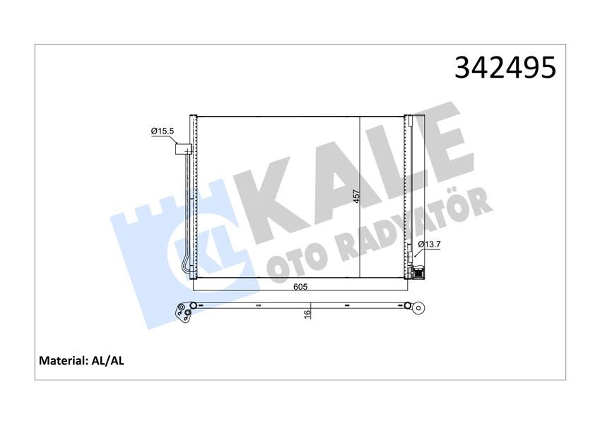 KLIMA RADYATORU BMW E70 F15 E71 F16  64509239992