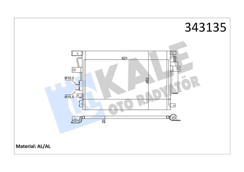 KLİMA KONDENSERİ CHRYSLER 300C-TOURİNG AL-AL  68050292AA-5175368AA-1215477AA