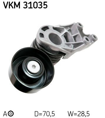 ALTERNATÖR GERGİ RULMANI KÜTÜKLÜ POLO-FABIA-CORDOBA 1.4 TDI 2001-2009 AMF-BNV-BNM