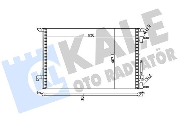 KLİMA KONDENSERİ VECTRA C AL/AL 688x668x16  13101839-1850076-1850079-24418362