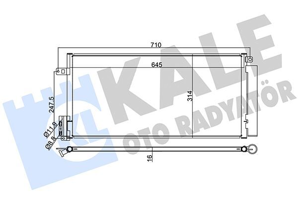 KLIMA RADYATORU OPEL CORSA D-COMBO 06> FIAT GRANDE PUNTO-BRAVO II-LINEA 1.3-1.7 CDTI-MTJ 1.6T AL/AL 625x295x16  95514601-1850168-55700408-93168140