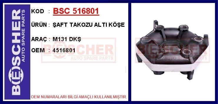 ŞAFT TAKOZU ALTI KÖŞE M131 DKŞ