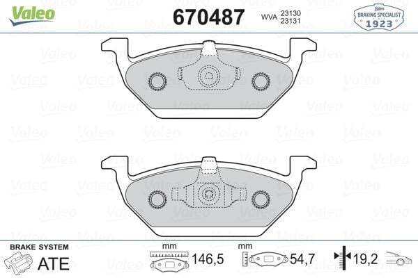 ARKA FREN BALATASI S-MAX 09> 06> GALAXY III 06> VOLVO S60 10> S80 06> V60 -V70 06> XC60 08>XC70 06> RANGE ROVER EVOQUE 11>  6G912M008FD-30794554-LR027129