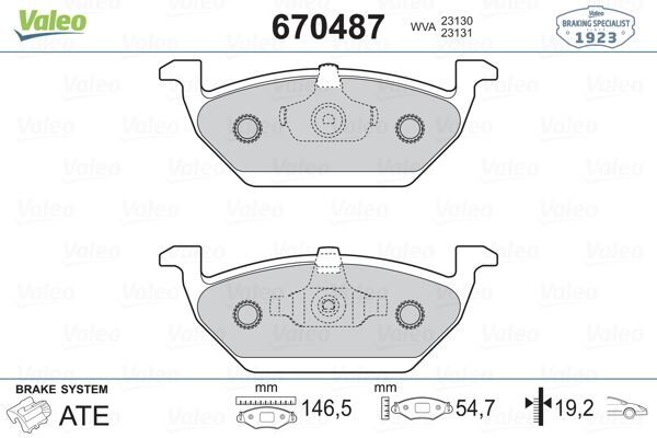 ARKA FREN BALATASI S-MAX 09> 06> GALAXY III 06> VOLVO S60 10> S80 06> V60 -V70 06> XC60 08>XC70 06> RANGE ROVER EVOQUE 11>  6G912M008FD-30794554-LR027129