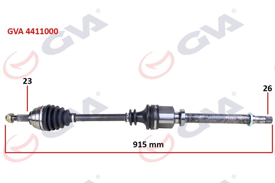 KOMPLE AKS SAĞ MEGANE II 1.4/1.6 16V-1.5 DCİ 02-08 915mm