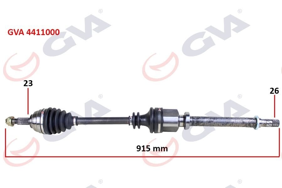 KOMPLE AKS SAĞ MEGANE II 1.4/1.6 16V-1.5 DCİ 02-08 915mm