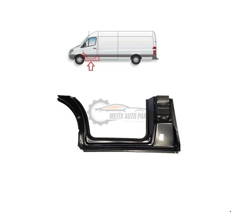 MERCEDES - ÖN KAPI FRANGART ALT SOL SPRİNTER 2006- - A9066302400