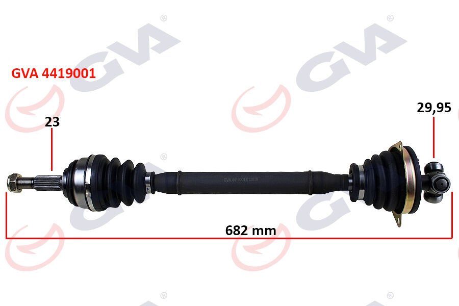 KOMPLE AKS SOL DACIA LOGAN-SANDERO 1.5 DCİ 04-12 682mm