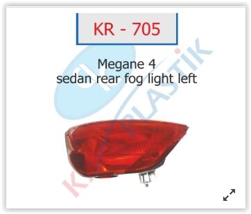 ARKA SİS FAR LAMBASI SOL SYMBOL-MGN 4-SANDERO JOY MODEL  265852501R
