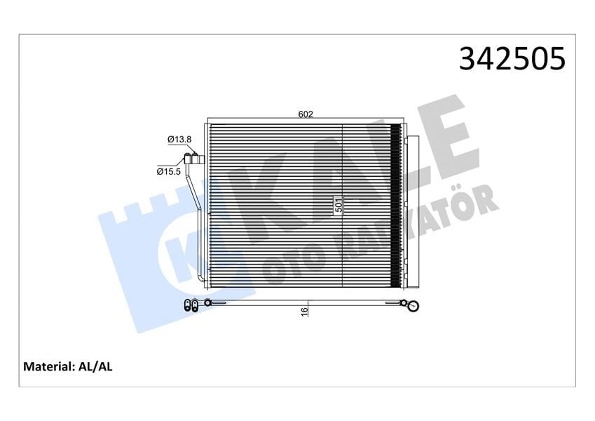 KLIMA RADYATORU BMW E70 F15 F85 E71 E72 F16 F86  64509239944